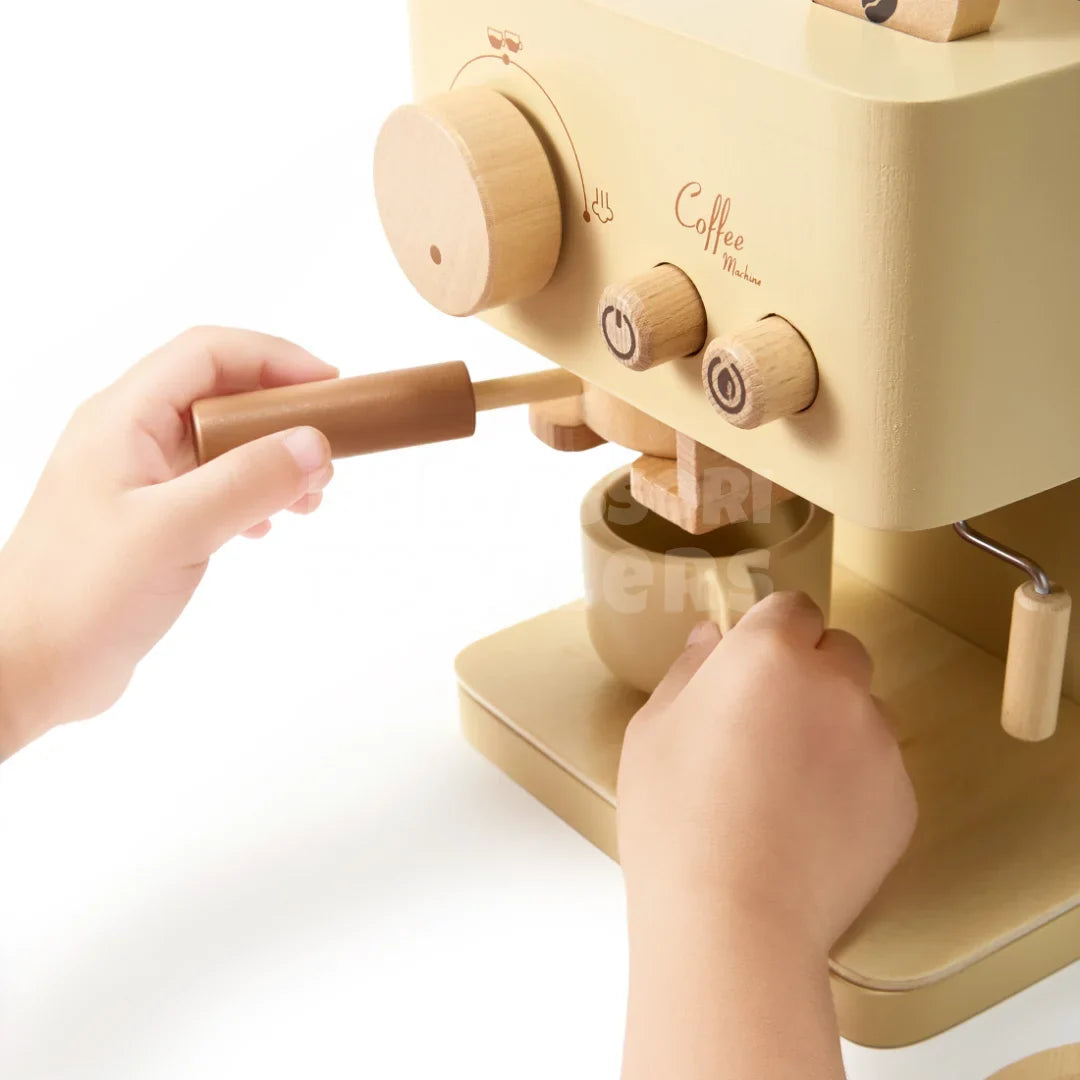 Toddlers Wooden Coffee Machine - Lek café där hemma!