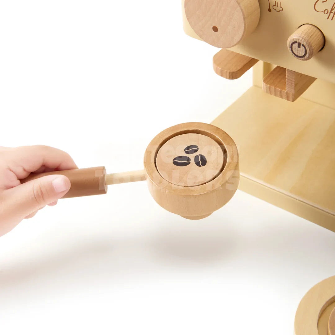 Toddlers Wooden Coffee Machine - Lek café där hemma!