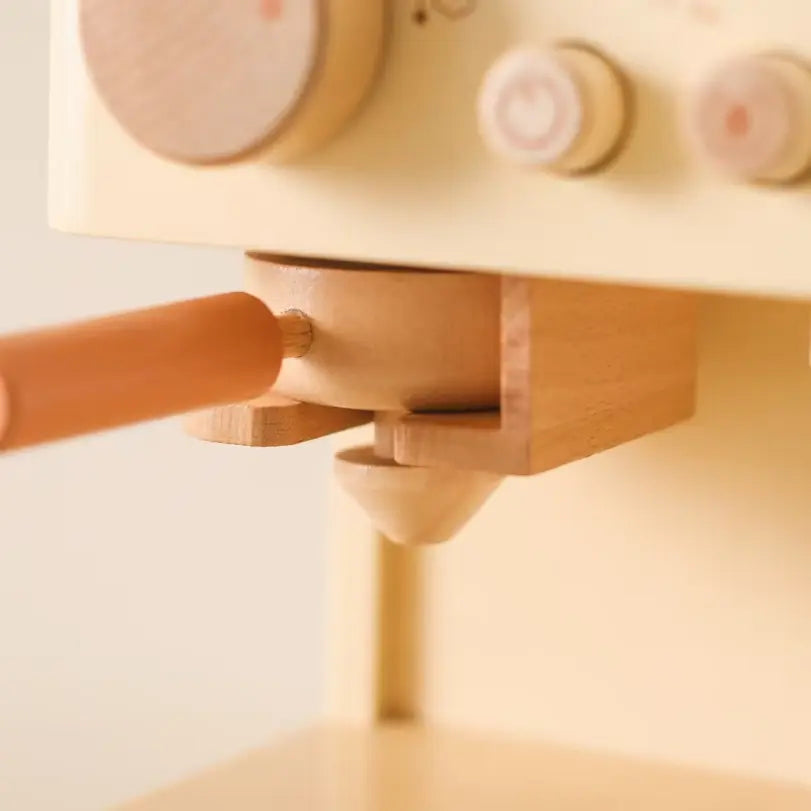 Toddlers Wooden Coffee Machine - Lek café där hemma!