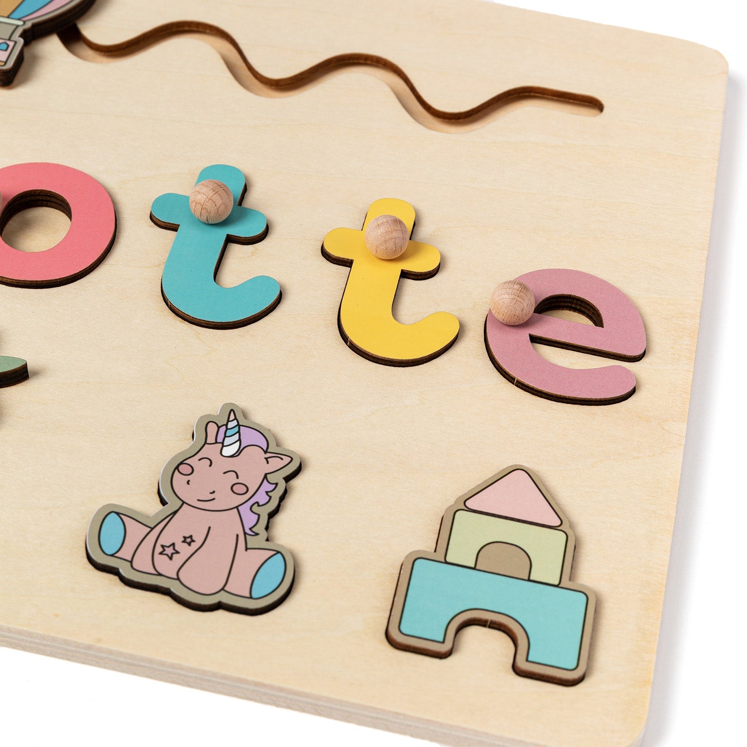 Toddlers Name Puzzle – Personligt pussel i trä