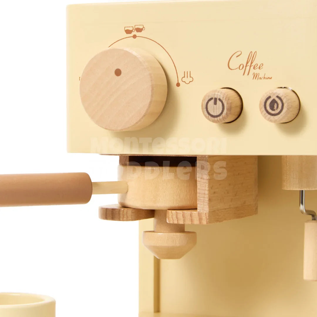 Toddlers Wooden Coffee Machine - Lek café där hemma!