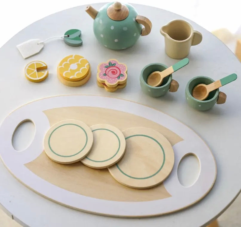 Toddlers Wooden Afternoon Tea Set