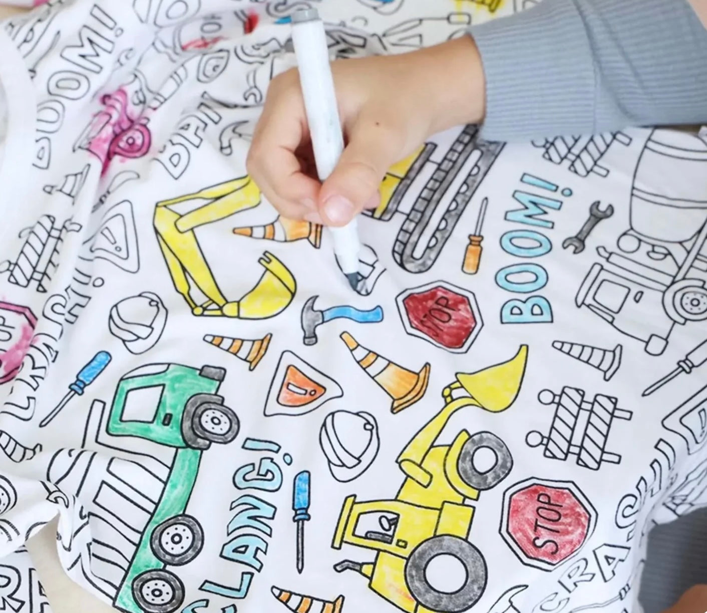 Toddlers Coloring Pajamas - Varje läggdags blir en duk för kreativitet