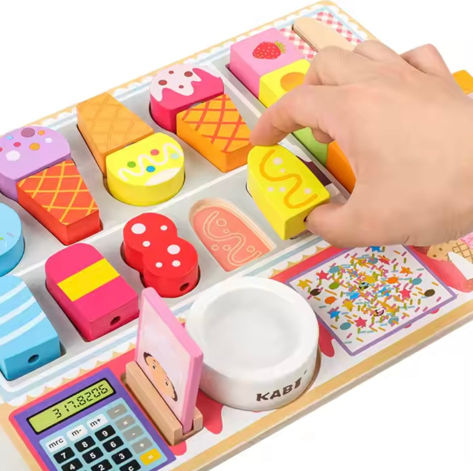 Toddlers Wooden Ice Cream Shop