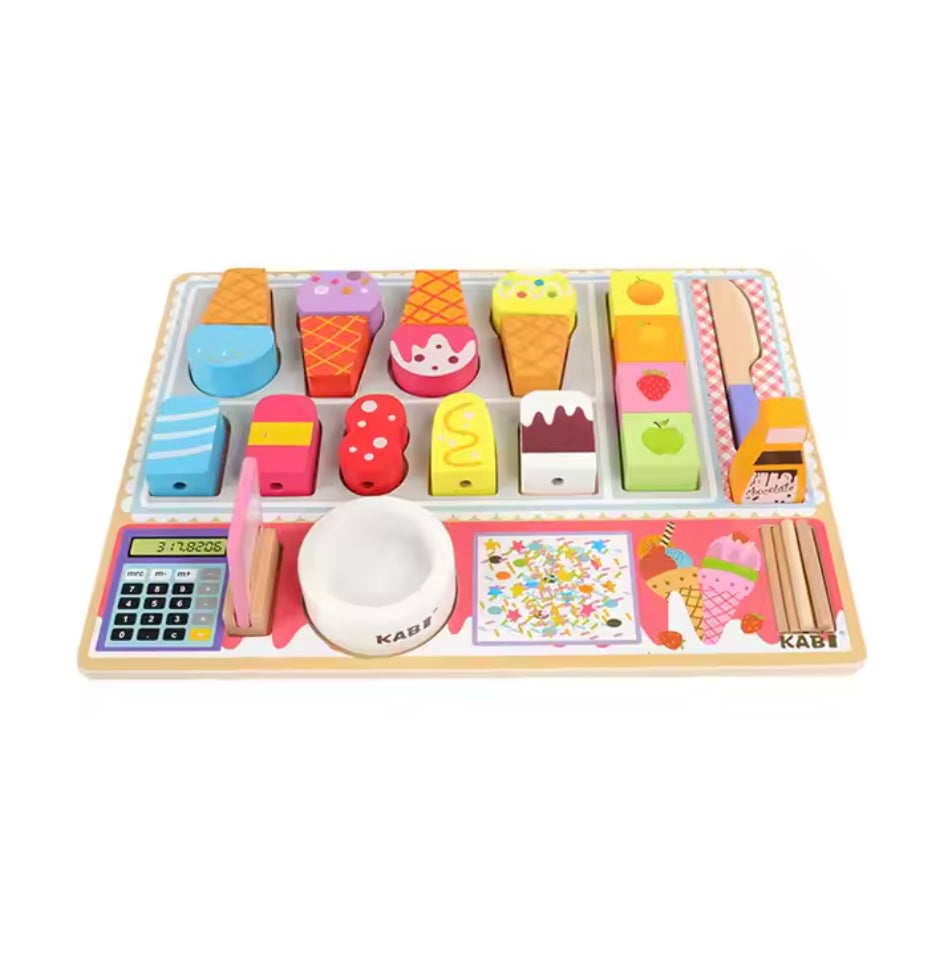 Toddlers Wooden Ice Cream Shop