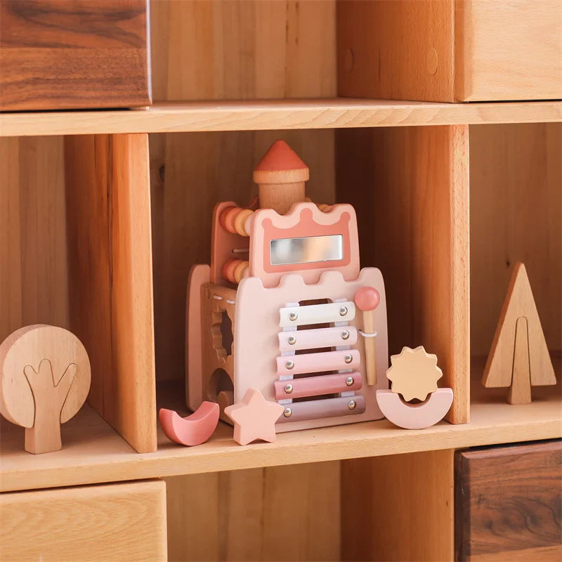 Toddlers Wooden Activity Castle