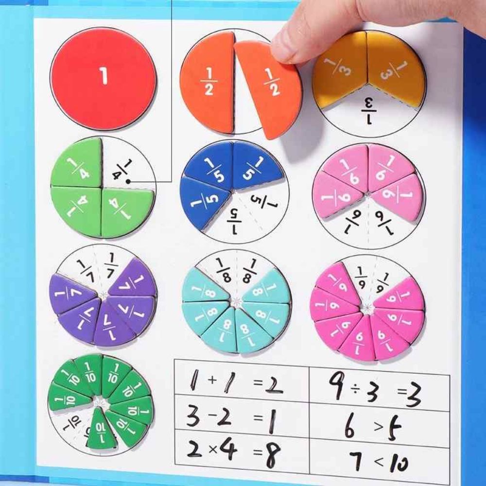 Toddlers Magnetic Fractions - Learning Math Toy