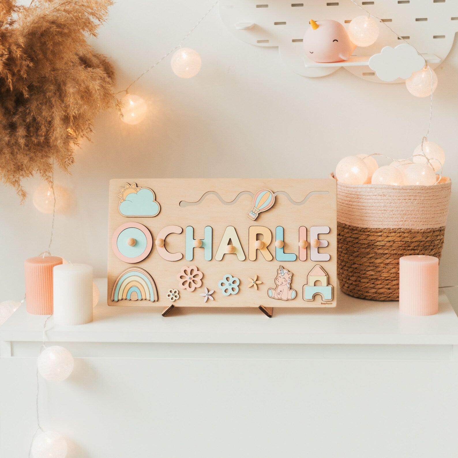 Toddlers Name Puzzle – Personligt pussel i trä