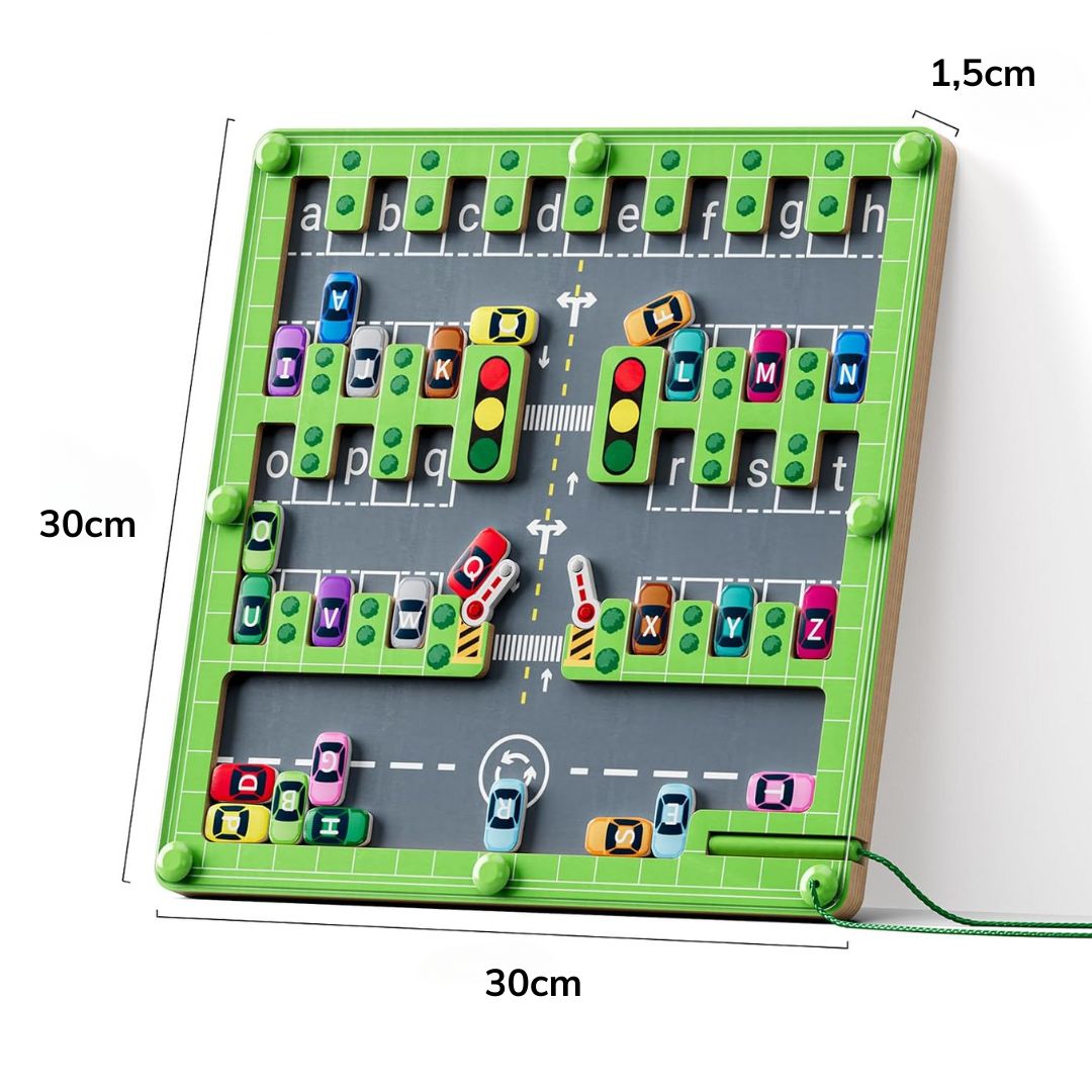 Toddlers Parking Maze - Motiverar barnen att lära sig alfabetet
