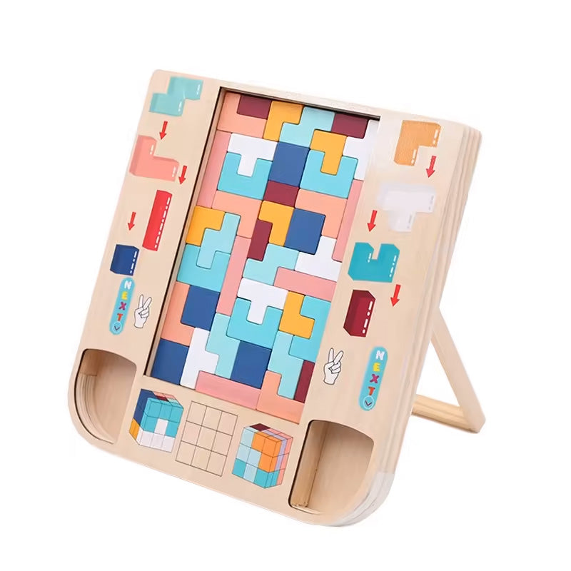 Tetris en bois pour tout-petits